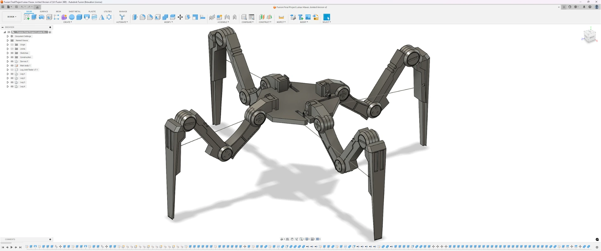 Quadruped Robot: Frame 10